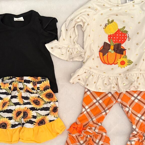 Baby girl's boutique outfit lot